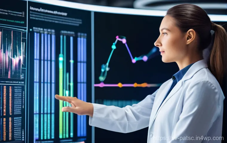 AI 데이터 라벨링의 글로벌 시장 분석 - **Prompt 1: The Foundation of AI - Meticulous Data Labeling**
    "A clean, brightly lit, modern off...