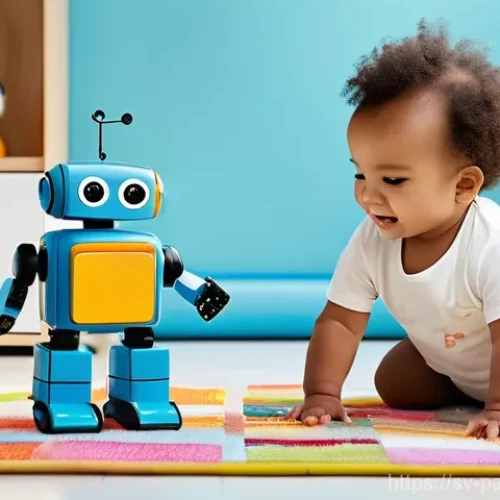 Home 21 AI 데이터 라벨링 기술의 한계와 극복 방안 - **Prompt:** A heartwarming, photorealistic image of a joyful toddler, approximately 1-2 years old, p...