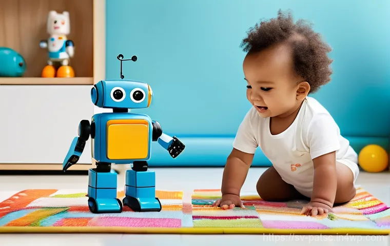 AI 데이터 라벨링 기술의 한계와 극복 방안 - **Prompt:** A heartwarming, photorealistic image of a joyful toddler, approximately 1-2 years old, p...