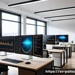 Home 14 데이터 라벨링의 중요성 이해하기 - A modern Scandinavian data science office environment with diverse professionals collaborating on da...