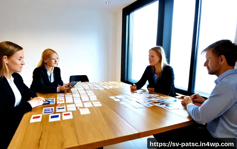 Home 17 라벨링으로 인한 데이터 편향 문제 해결하기 - Photorealistic Scandinavian data ethics workshop in a bright Stockholm-style office, a diverse team ...